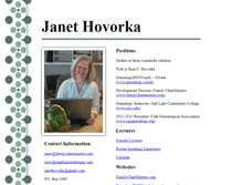 Tablet Screenshot of janethovorka.com